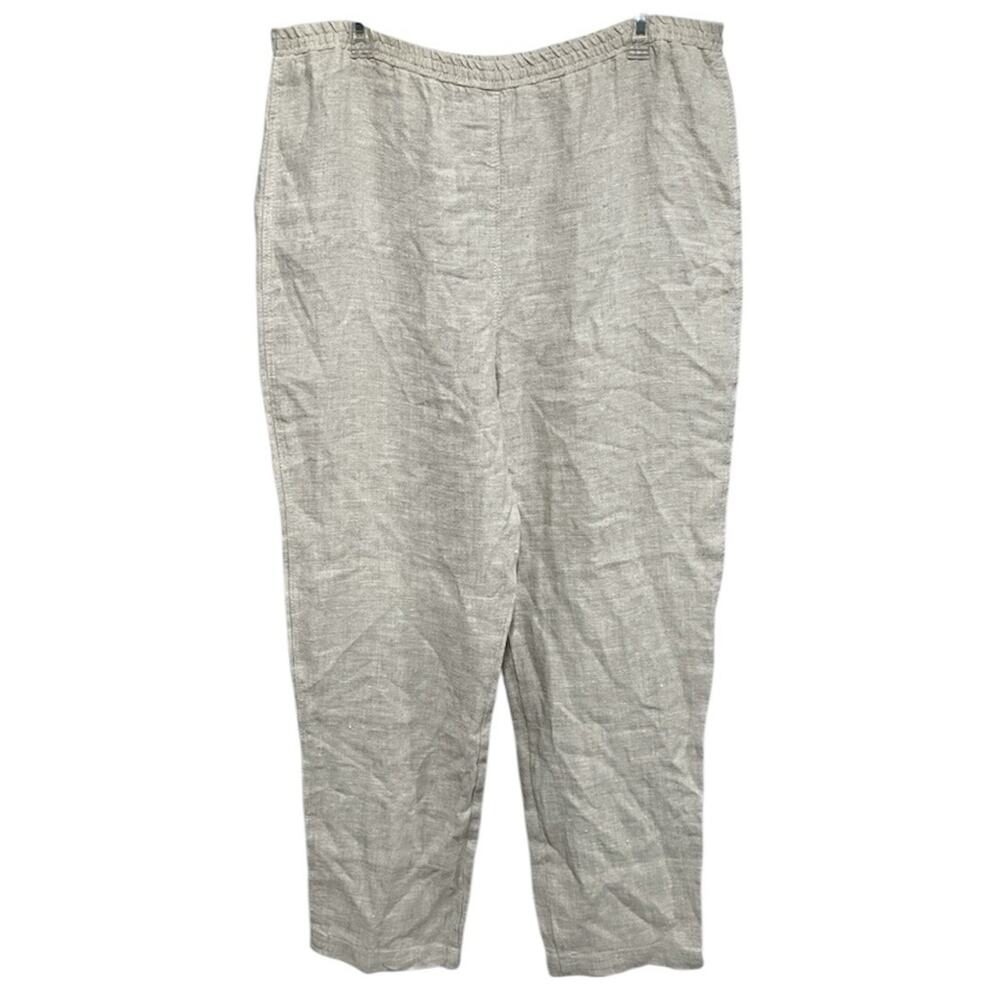 VTG Lagenlook David Dart Force One Mens Linen Pants Medium Beige Scandi Lagom